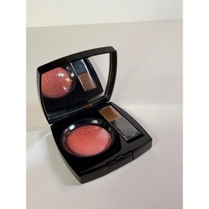 Chanel Joues Contraste Powder Blush Corail Coral 0.21oz Luminous Baked Compact